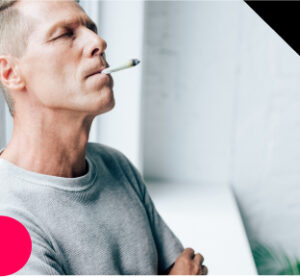 Man smoking a cigarette | Featured image for the Hypnotherapy Services Melbourne page from Hypnofit.